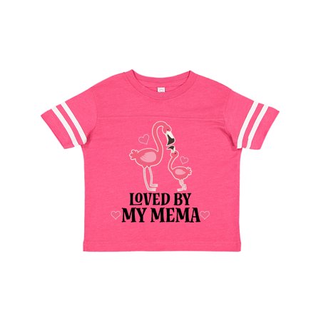 

Inktastic My Mema Loves Me Flamingo Gift Toddler Toddler Girl T-Shirt
