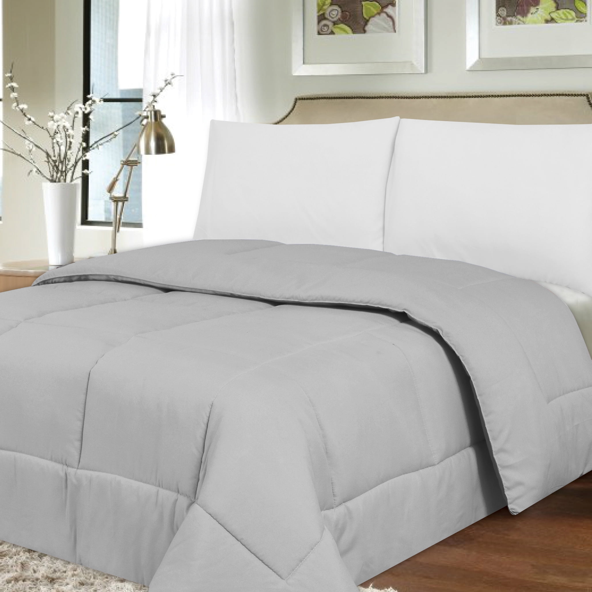 Sweet Home Collection Silver Goose Down Alternative Comforter, Full