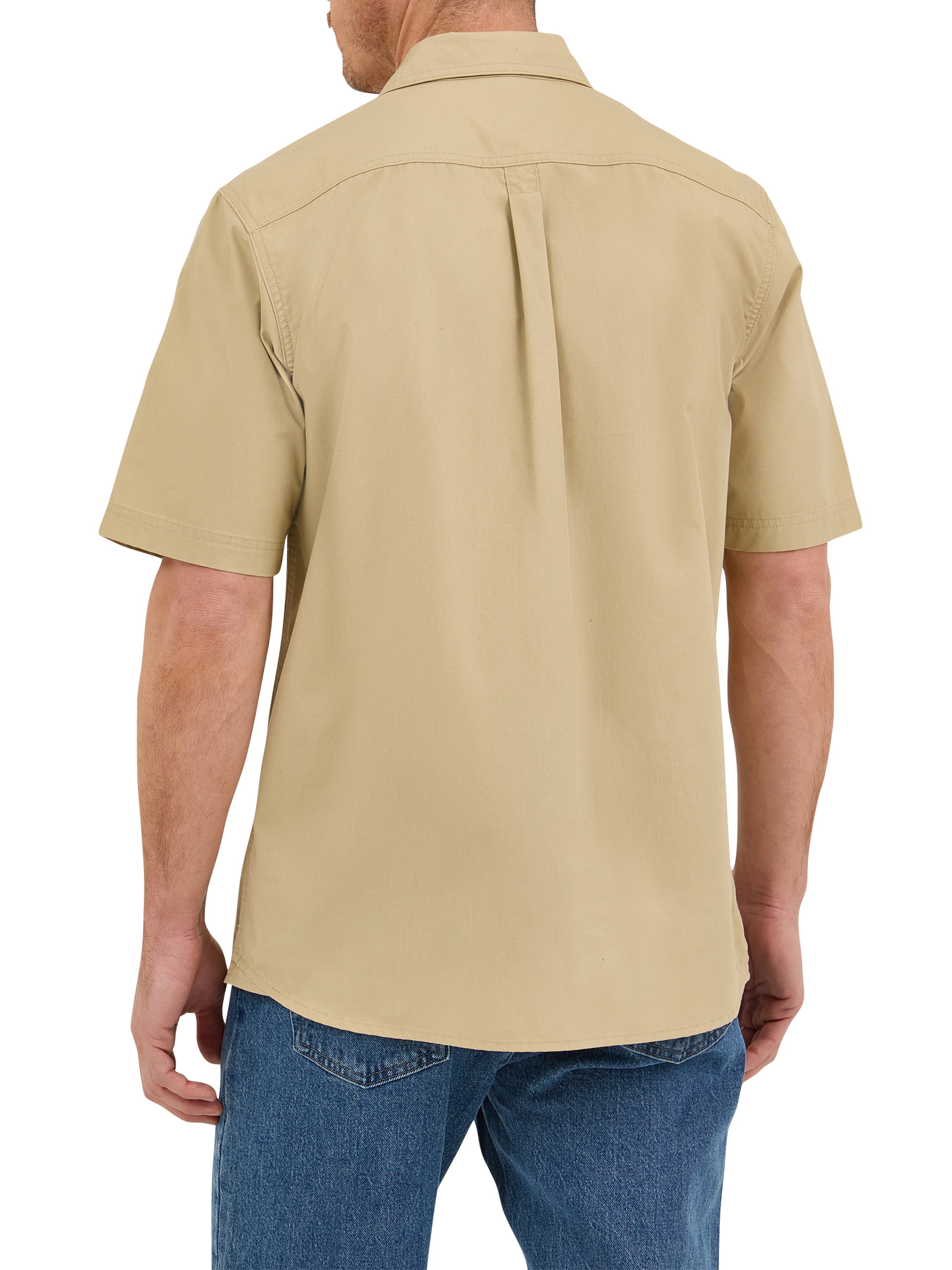 Wrangler® Men's Relaxed Stretch Short Sleeve Shirt, Sizes S-5XL