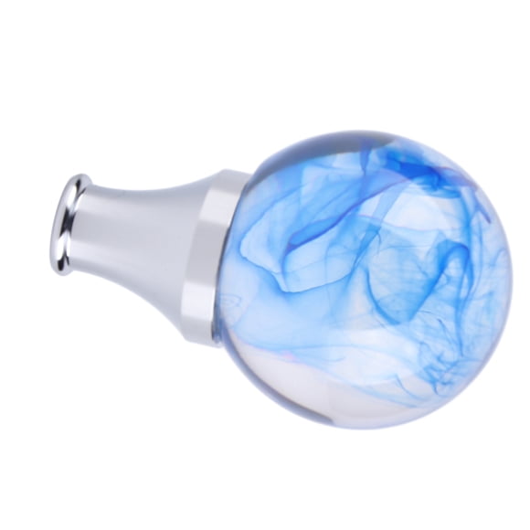 Gear Shift Knob Round Ball Shape Shifter Head with 3 Adapters for Most Manual Automatic Vehicles, Metal + Resin, JDM Style