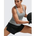 thumbnail image 4 of CRZ YOGA Seamless Racerback Tank Tops for Women Gym Workout Athletic Running Sleeveless Shirts Breathable, 4 of 6