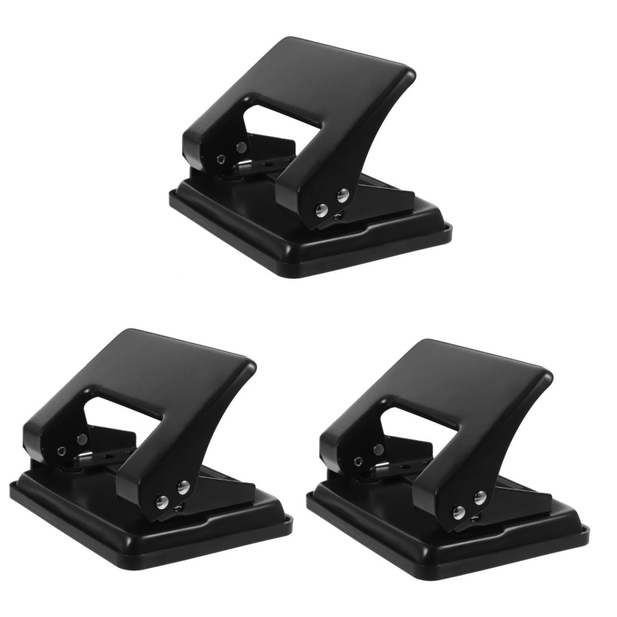 HOMEMAXS 3pcs Portable Hole Puncher Office Card Puncher Multi-function Paper Puncher Home Accessory