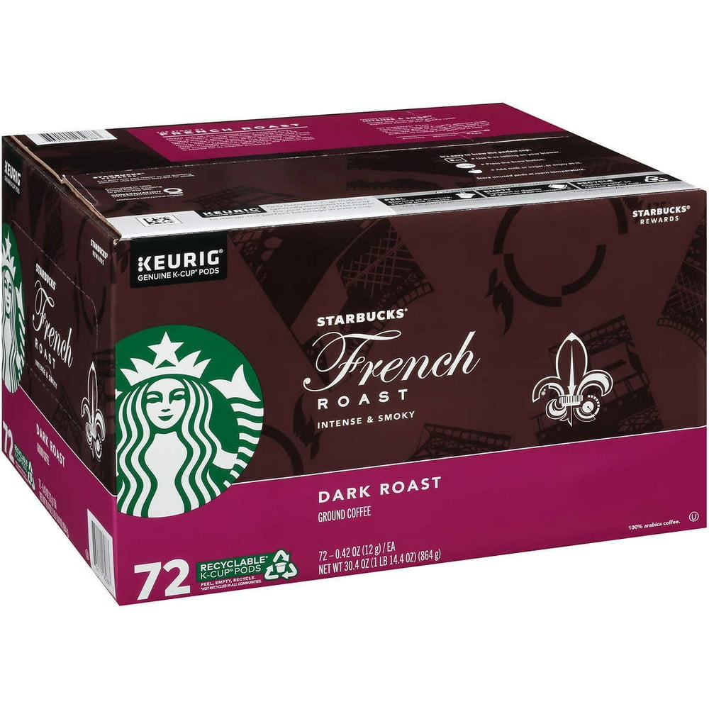 Starbucks Dark French Roast KCup, 72 Count