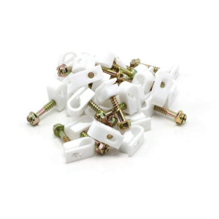 Rg6 White Cable Wire Coax - RG6 Single Coax Cable, Cat6, Electrical Wire Cable Clip, 1/4 in (6 mm) Screw ...
