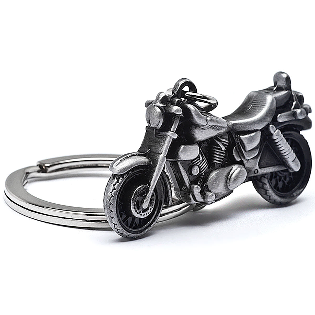 Motorcycle Tire Keychain for Bike Bikers Motorbike Rubber Key Ring Fob Chain 