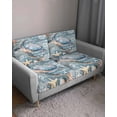 thumbnail image 3 of Blue Turtle Coastal Couch Cushion Covers Stretch, Washable Sofa Seat Covers Individual Seat Cushion Sofa Slipcovers Summer Beach Nautical Starfish Coral Couch Cover Furniture Protector S-2PCS, 3 of 7