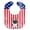 Black & White, variant on Patriotic USA French Bulldog Black Baby Bib