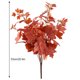 thumbnail image 2 of Hojas artificiales Tela de plantas Imitación de hojas Ramo Decoración de plantas de simulación para el hogar, Naranja sidaley HA8212-04B, 2 of 6