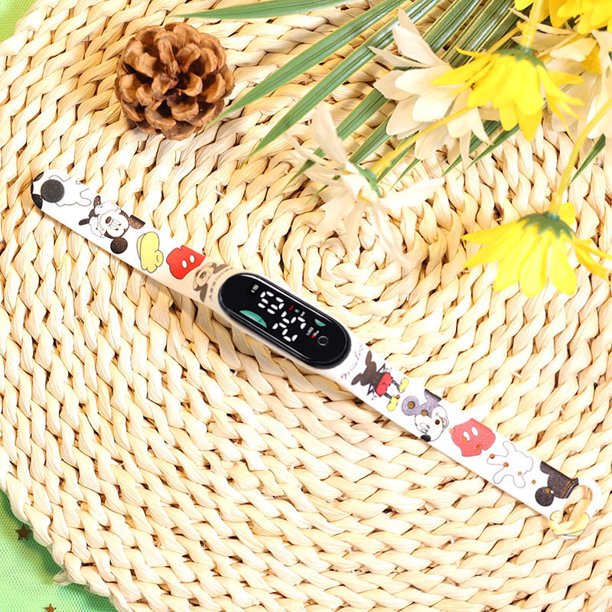 Accesorios Reloj Pochacco Relojes Kuromi Cinnamoroll Reloj electrónico Led Figura de anime Juguete Estudiante Niños Regalo Niño Niño