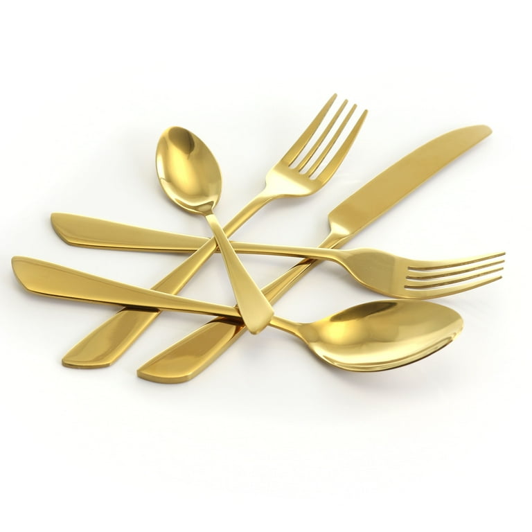 Kitcheniva Silverware Flatware Cutlery Set Of 20 - Gold, 20 Gold - Fry's  Food Stores