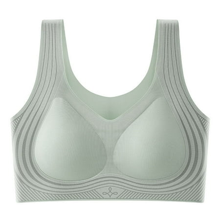 Sports Bras For Women Seamless Wirefree Buttery Soft Wireless Bralettes Sports Gym Support Convertible Padded Seamless Bralette