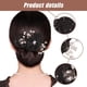 thumbnail image 3 of 2024 NUEVO Moño hábil con flores bordadas a mano, Twister para el cabello con moño hábil, Clip para el cabello giratorio, Clip para el cabello con forma de bola, Rodillo para moño con flores para cabe, 3 of 6