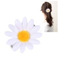 thumbnail image 2 of 50 Uds. Pinzas para el pelo de margaritas, pasadores de pelo frescos de girasol para mujeres y niñas (blanco), 2 of 5