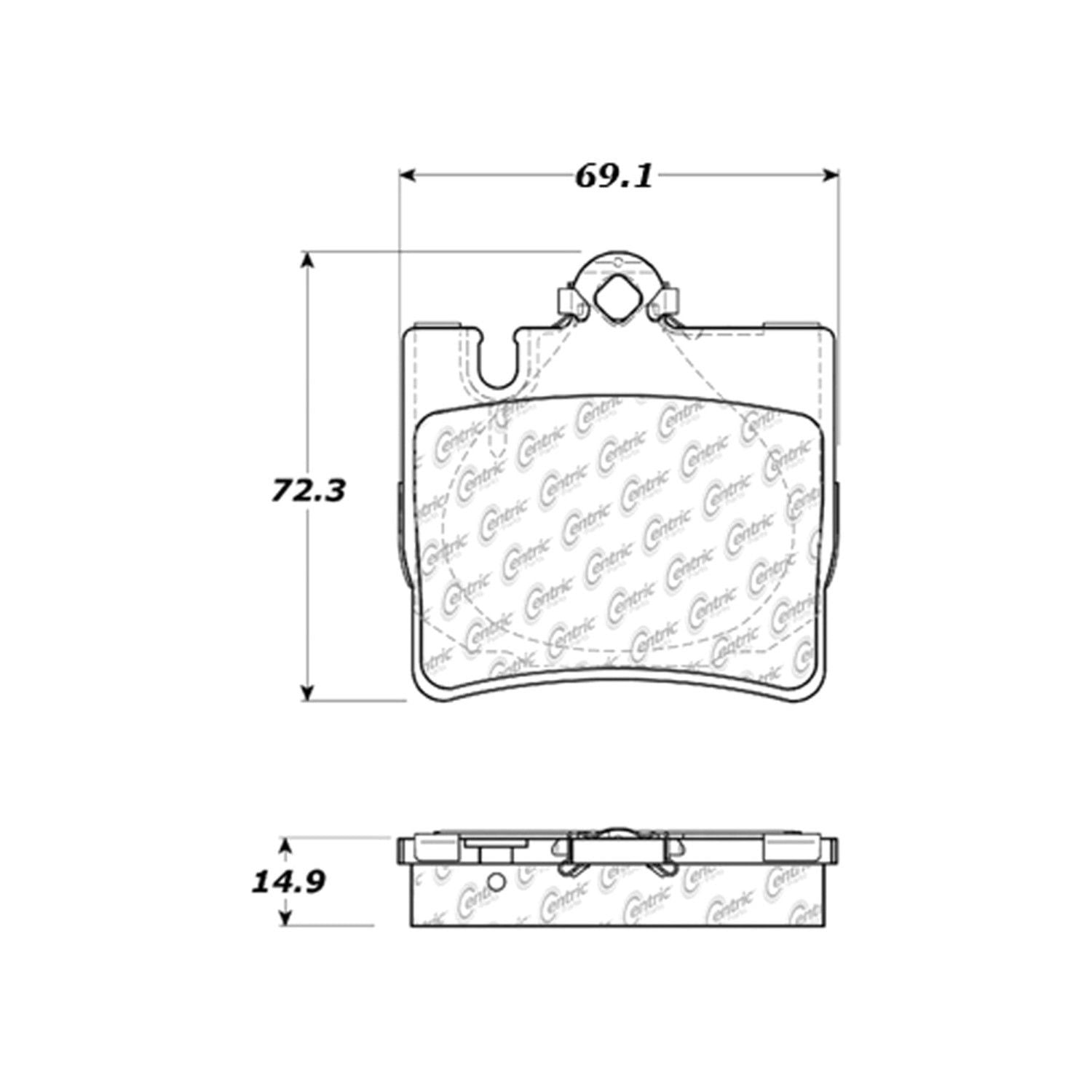Centric Parts - Ceramic Pads