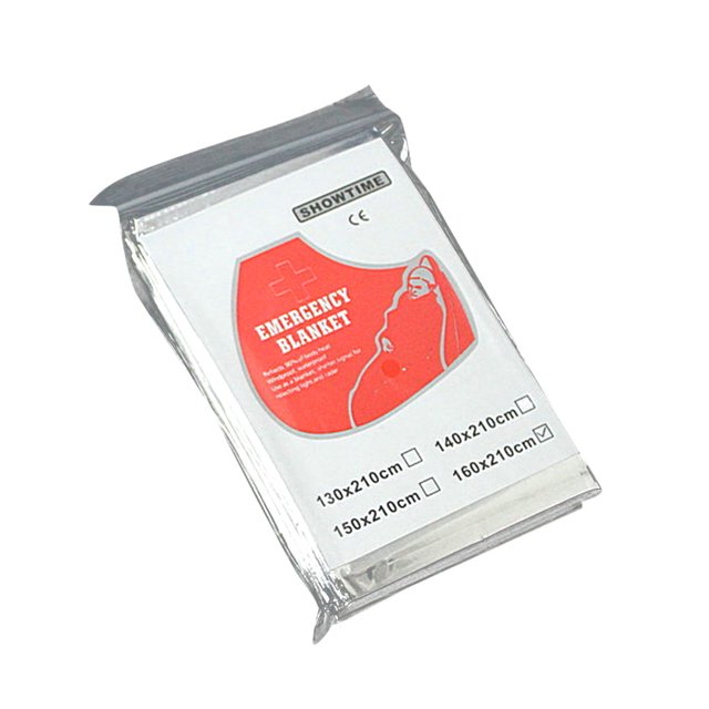 Greeniant Manta de emergencia para hipotermia para acampar, senderismo salvaje, aislamiento térmico impermeable, película de aluminio PET, manta de carpas plata 210x160cm Greeniant OD2158-02B