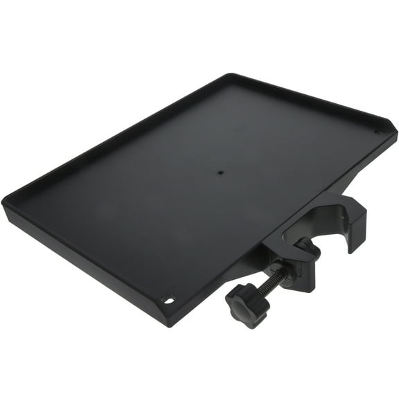 Onaparter Microphone Stand Clamp-on Utility Shelf Mic Rack Stand Mic Stand Clip Holder （Black）