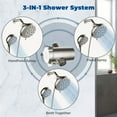 MOFF Shower Heads with Handheld Spray Combo 6Setting Showerhead with