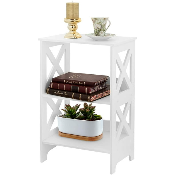 White Storage Shelves unit Self Standing Great for books and More