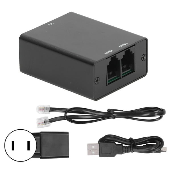 Grabadora de llamadas de teléfono fijo, mini grabadora de teléfono con grabadora de llamadas telefónicas, dispositivo de grabación de teléfono de grado profesional