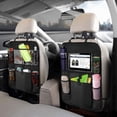 thumbnail image 4 of Bolsillos De Almacenamiento Kick Mat, Organizador Para Asiento Trasero De Coche, Soporte Para Tableta, Tela Oxford Resistente Al Desgaste Segura Para Viajes, 4 of 7