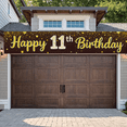 thumbnail image 7 of Golden Glittery 11th Birthday Banner, Happy Birthday Decoration with Star Elements, Party Backdrop for 11th Birthday Party Photography Props Party Supplies Decorations, 7 of 7