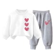 thumbnail image 4 of Kogui Fall Toddler Boy Clothes Toddler Baby Boy Fall Winter Clothes Color Block Long Sleeve Sweatshirt Pullover Tops + Joggers Pants Outfit Set 5T 6T (I,5-6 Years), 4 of 4