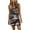 Camouflage Womens Summer Dress, variant on USSUMA Boho Dress for Women, Women Casual Cami Dress Spaghetti Sleeveless Camo Mini Dress V Neck Striped Sling Strap Dress with Drawstring Belt