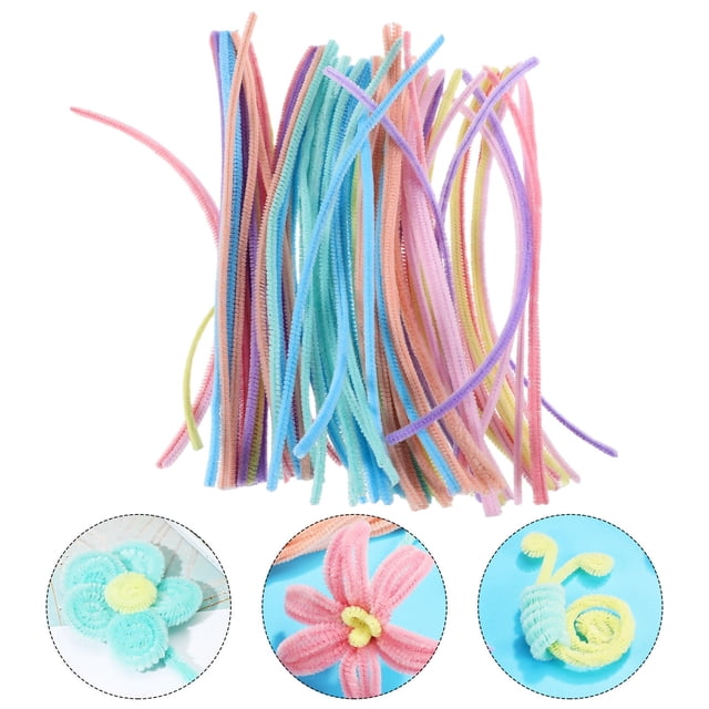 DEEPCRAFF 300Ud Limpiapipas Pastel Para Manualidades Con Colores Vibrantes Material Duradero Ideal Para