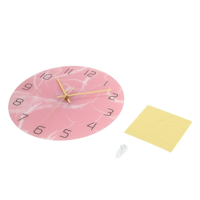 Wall Clock,Innovative Pink Wall Clock Mute Clock Mute Wall Clock Built for the Future