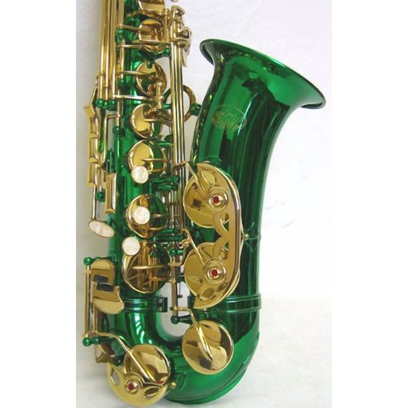 SKY Student Eb GREEN Alto Saxophone with Case and Accessories