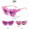 thumbnail image 5 of Fluffy Velvet Sunglasses for Women Punk Style Clear Vision Lightweight Design, 5 of 5