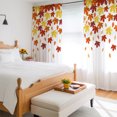 thumbnail image 5 of Maple Leaves Sheer Curtains for Living Room Bedroom, Fall Leaf Light Filtering Sheer Curtain Rod Pocket Voile Window Treaments Drapes, 52 x 84 Inches, 5 of 9