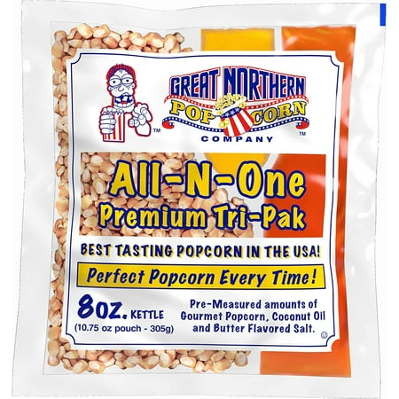 

Great Northern Popcorn Company Antique Style Popcorn Popper 8 oz Packs Kernels Pack of 40