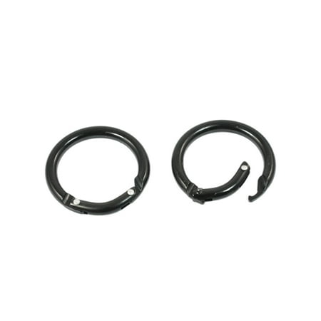 Unique Bargains 2 Pcs Spring Loaded Gate 1 5 Dia Round Carabiner