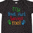thumbnail image 4 of Inktastic My Great Aunt Loves Me Boys or Girls Baby Bodysuit, 4 of 5