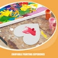 thumbnail image 3 of PAMINGONO 4Pcs Pure Cotton Painting Canvas Boards Light Grey Heart Pattern Suitable for Acrylic and Oil, 3 of 8