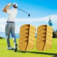 thumbnail image 3 of LOVIVER Golf Iron Couvre Ensemble PU Cuir Protection Tête de Golf Léger Couvre pour Jaune Grand, 3 of 8