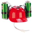 thumbnail image 1 of Sombrero de bebida, sombrero de cerveza de bebida de plástico, sombrero de cerveza de Copa con pajita, juego de bolas de válvula, fiesta de cumpleaños, pieza de trabajo roja Shuxiu Wang 9024719153001, 1 of 5