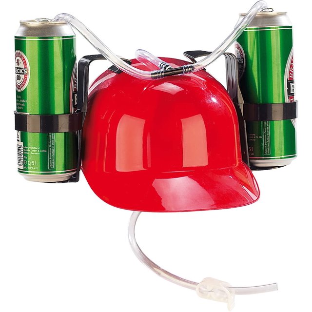 Sombrero de bebida, sombrero de cerveza de bebida de plástico, sombrero de cerveza de Copa con pajita, juego de bolas de válvula, fiesta de cumpleaños, pieza de trabajo roja Shuxiu Wang 9024719153001