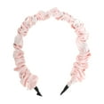 thumbnail image 3 of Unique Bargains 1 Pc Headband Pleats Satin Hair Accessories for Women Beige Pink, 3 of 5