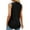 Black, variant on Kovlvoll Womens Tank Tops V Neck Sleeveless Camisole Summer Fashion Eyelet Solid Color Shirts Top