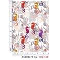 thumbnail image 2 of FREE SHIPPING!!! Sea Horse Party Design Printed 100% Cotton Quilting Fabric for DIY Projects by the Yard (Tan, Purple, Blue, Red), 2 of 2