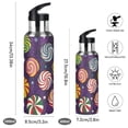thumbnail image 2 of Yayeee 20oz Insulated Water Bottle Double Wall Stainless Steel with Flip Straw Lid, Galactic Candy, 2 of 7