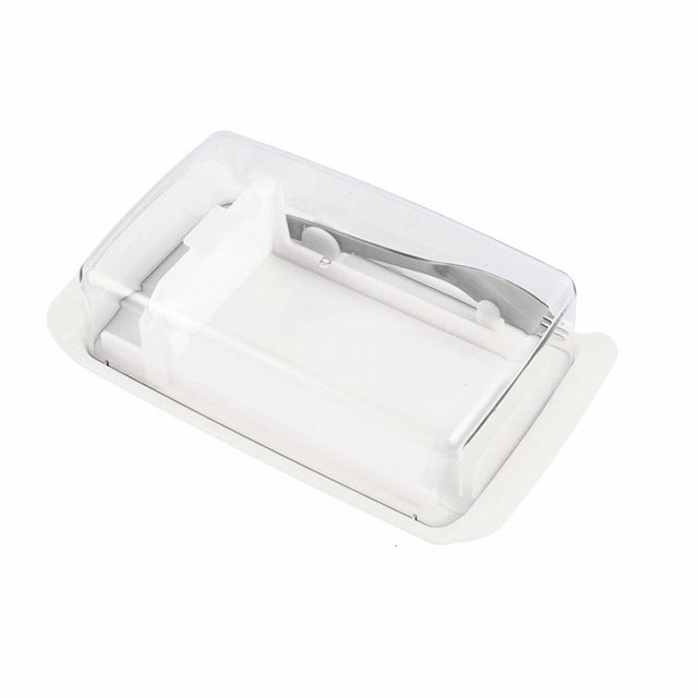Cqxid Bakeware Under $10 Butter Container Butter Dish Box Container Cheese Sealing Storage Tray With Clear Lid Kitchen Dinnerware For Home Cutting Food Butter Boxes Butter