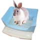 thumbnail image 1 of Caja de arena grande para conejos, inodoro de esquina con cajón, caja de arena grande para hámster adulto, conejillo de indias, hurón, galesaurio, conejo y otros animales TUNC Sencillez, 1 of 5