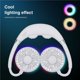 thumbnail image 4 of Ventilador portátil, ventilador de masaje, ventilador de cuello colgante con luz RGB y 3 velocidades de viento ajustables para deportes, oficina Viajes, 4 of 5