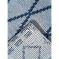 thumbnail image 6 of HAND KNOTTED WOOL GEOMETRIC MODERN AREA RUGS - 10'x14', Rectangle Shape, Light Blue Blue Color, Classic Traditional Design, Low Pile Handmade Area Rugs for Living Room, Bed Room (N01117), 6 of 8