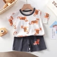 thumbnail image 4 of Birdeem Chemises pour Filles Vêtements d'Été pour Enfants Ensemble Deux Pièces Col Rond Manches Courtes Shorts, 4 of 12