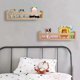 thumbnail image 3 of New 2Pcs Bookshelf Natural Wood Floating Wall Bookshelf for Kids Nursery Shelves for Wall Bathroom Decor Kitchen Spice Rack, 3 of 5