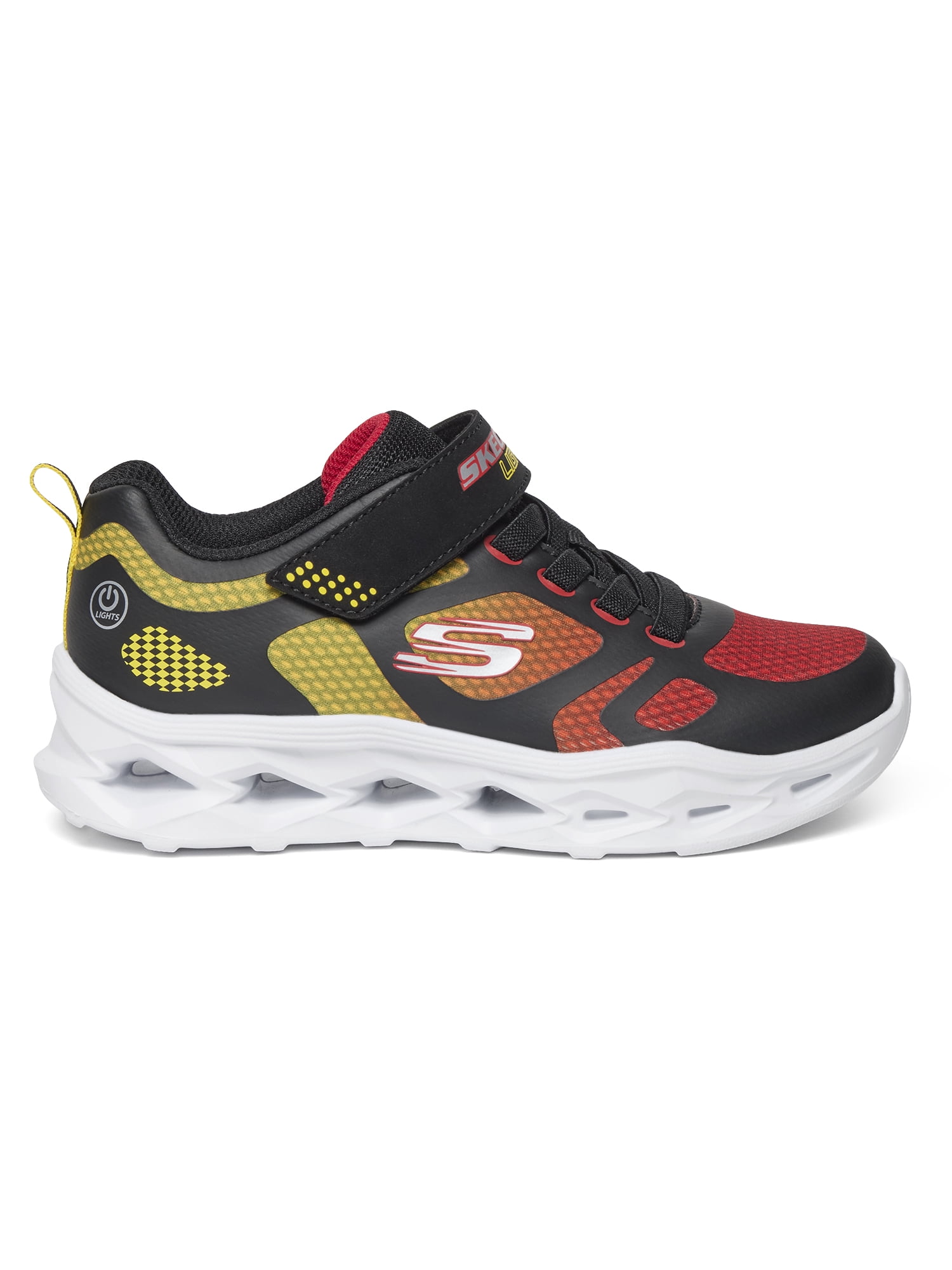 Skechers Boys Landan-Light Up Velcro Strap Sneaker
